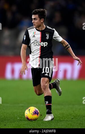 Genua, Italien. 18 Dezember, 2019: Paulo Dybala von Juventus Turin FC in Aktion während der Serie ein Fußballspiel zwischen UC Sampdoria und Juventus Turin. FC Juventus gewann 2-1 über UC Sampdoria. Credit: Nicolò Campo/Alamy leben Nachrichten Stockfoto