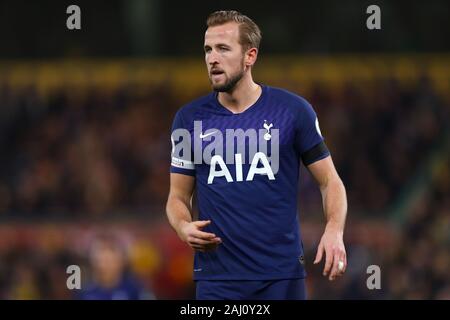 Harry Kane von Tottenham Hotspur - Norwich City v Tottenham Hotspur, Premier League, Carrow Road, Norwich, UK - 28. Dezember 2019 Editorial nur verwenden - DataCo Einschränkungen Stockfoto