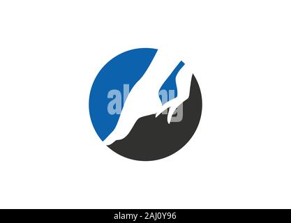 Fuß und care Symbol logo Vorlage, Fuß und Knöchel healthcare Stock Vektor