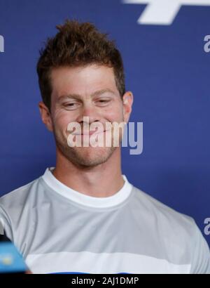 Perth, Australien. 2. Januar 2020; RAC Arena, Perth, Western Australia, Australien; ATP-Cup Team Pressekonferenzen, Spanien; Ariel Behar von Uruguay während das Team Pressekonferenzen - Redaktionelle Verwendung Credit: Aktion Plus Sport Bilder/Alamy leben Nachrichten Stockfoto