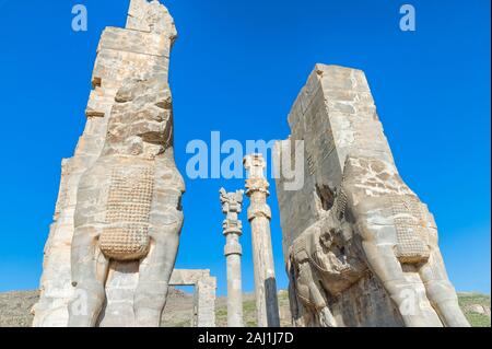 Persepolis, Pforte des All-Lands, Provinz Fars, Islamische Republik Iran Stockfoto