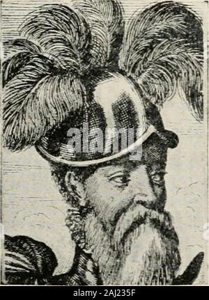 Geschichte der Pilger und Puritaner, ihre Vorfahren und Nachkommen; Grundlage der Amerikanisierung. MAGELLAN.. IIZARRO. Stockfoto