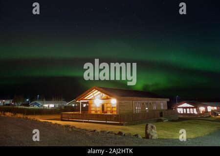 Aurora borealis Auch als Nordlicht über Island bekannt Stockfoto