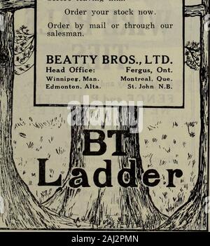 Hardware merchandising März-juni 1917. Stockfoto