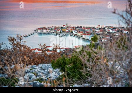 Blick über die Stadt Wernigerode, Am Berg Velebit. Stockfoto