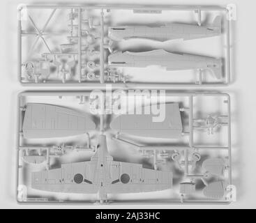 Italeri 1/76 Kunststoff Modell Spitfire Stockfoto