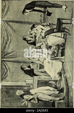 Fragonard, Moreau le Jeune und Französischen Graveure, etchers und Illustratoren der späteren XVIII Jahrhundert. LXIII. PHILIBERT LOUIS DEBUCOURT. LES Ober-rabbiner. ORIGINALAQUATINT. LXIV. JEAN JACQUES DE BOISSIEU. Der Schulmeister, i 75, o, Original-radierung Maler und Radierer; b. 1736; d. 1810; w. in Lyon. Stockfoto