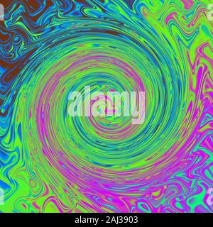 Eine abstrakte psychedelischen Hintergrundbild. Stockfoto