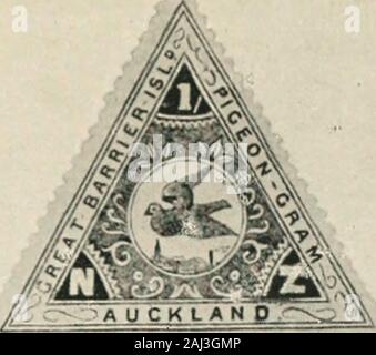 Ein veteran Naturforscher: Das Leben und die Arbeit von w.b Tegetmeier. Die erste PigeongramStamp.. IST --.. Qattem die dreieckige Pigeongram StampGreat Barrier Island. United Counties Flying Club "rt* Ein.-in-me-ro "w"*" • tww msck", uam&gt; • ** Stockfoto