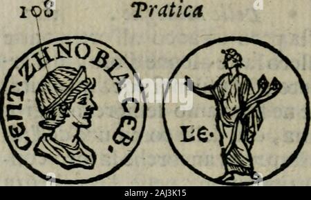 Introduzione alla Storia della pratica Delle Medaglie. Tratica. Laltra Medaglia molto pilisrofla, rapprefenta la valorofaZenobia vedoua dOdenato, Regi-na dePalmireni, che Menü nellafuaMoneta il titolo dAugufto" pò aucr conquiftato molte Pro-uincie dePcrfi, e Romani. Ellaandaua alla Guerra veftita allacurta, edefortaua Colla propriavoce li Soldati. Ella Ebbe lonoredi veder Piene le Aie legioni di Ro Mani, ich Quali teneano pro gloriagrande Il feruire, e combatter Fot, io-j comandi dvna Principerà fiforte, e il generofa. Ella parlauamolto bene Latino; Ma molto piùelega ntemente Siriaco, Perfiano Stockfoto