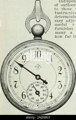 Rod und Gewehr. ein Feld, das bei alldealers oder Edmanson, Bates & Co., Limit-ed, Toronto. Gibt an, WIE WEIT SIE GEHEN DIE AMERIKANISCHE SCHRITTZÄHLER regelt auf Schritt und Register ExactDistances; Einfach, präzise, langlebige liidlspensable zu jedem loverof especiallyto Outdoor Sport, und diejenigen, die zu Fuß Liebe. Lehrreich gebildet^e der Wert indetermining Entfernungen; ein not- wendigen Ergänzung zu Kompass und asuseful für Sportler. Die wahre Lösung Itfurnishes ofmany Eine umstrittene Frage ofhow weit Es bis oder von variouspoints. Am besten von allen itIs eine woijdcrful healtiipromoter weil Itsinteresting notationsafford echter Anreiz Stockfoto