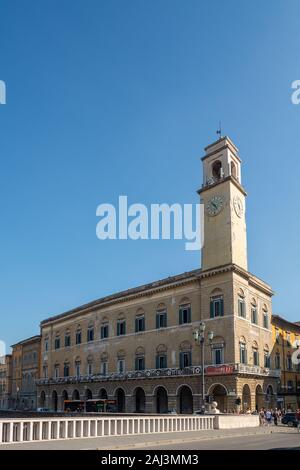 Pisa, Italien - Juni 6, 2019: der Palazzo Pretorio ist ein Regierungsgebäude des mittelalterlichen Ursprung. Es war der Sitz des Gouverneurs. Im Jahr 1785 wurde ad Stockfoto