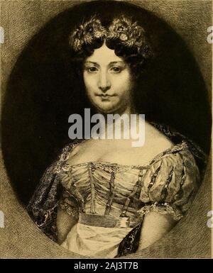 Gazette des beaux-arts. PRUDHON PINX. ALBERT ARDAIl. SC. MADAME JARRE (Musée du Louvre) Gazette des Beaux-Arts, Imp, A, Salraon, Paris. LE PORTRAIT DE MME JARRE PAR PRUD HON, AU LOUVRE Stockfoto