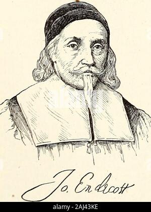 Appletons' cyclopaedia von amerikanischen Biografie. ghts und Pflichten ofNations; und drei Reden. ENDICOTT, John, kolonialer Gouverneur von Massa- chusetts, b. in Blackpool, England, 1558: d. inBoston, Mass., 15. März, 1665. Er war einer der thesix Patentinhaber der Dorchester Company, whichsucceeded, durch Kauf von 1627, der propertyand alle Rechte und Privilegien, die ehemalige - gehörte ly zu den Plymouth Company. Unter denen, die, almostimmediately af - Kauf, gesicherte Schutzrechte inder Firma ter, andwho Re wurde bzw. Gover-nor- und stellvertretende Gouverneur von thecompany in Lon-don, wir Stockfoto