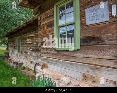 Vorderseite der Jarvie store und Home, John jarvie Historisches Anwesen, Braun Park, Utah. Stockfoto