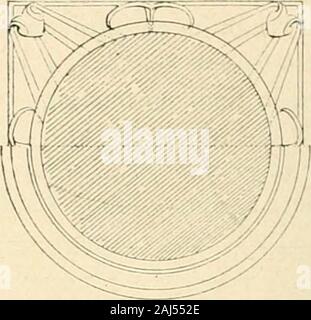 Revue de l'art Chrétien. Kig. 42. Saint-Pierre-Église à Ypern. Chapiteau du choeur. corbeille Dune * touffue quecelle végétation du Chapiteau corinthien et qui se réduitsouvent à des feuilles Platten naissant du Gor-gerin; nous restons en présence Dun chapi - Château à deux Étages. Cependant Les Artistes du Moyen âgerépugnaient à ces combinaisons hybrides, dénuées dunité. La cohésion des Parteien, La simplicité cours HES du Mitglied, quilsavaient si Bien réalisée dans la Base, ainsique nous lavons Vu, ils cherchèrent à ladonner également au Chapiteau. Ils y réus -. Abb., 4^. - Disposition du Plan de Stockfoto