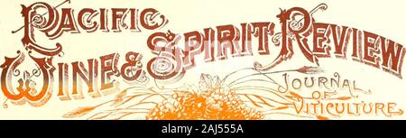 Pacific Wein und Geist. Jährliche WEINHANDEL EDITION. Klassifiziert INDEX VON WERBUNG, Seite 3. VOL. XXIX, Nr. 12. OU "x.rNm, SAN FRANCISCO, JAJMUARY 20, 1893. $ 3.00 PRO JAHR V. Balkc. Piett. G. W. SwEARisoEN. Vice Iie" t. W. H. Jacobs, Sek.) - und Tren. E. (). I. rTiii, SII |. l. JlellaioodDlstilleFyCo. ^ Stockfoto
