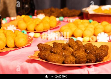 Die kibe ist ursprünglich aus den arabischen Ländern und in Brasilien durch die syrisch-genommen. Stockfoto