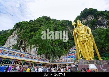 Kuala Lumpur, Malaysia - 9 November, 2019: Schöne Hinduismus Kunst am Batu Höhlen. Dies ist der berühmte Reiseziele in Kuala Lumpur, Malaysia Stockfoto