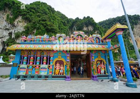 Kuala Lumpur, Malaysia - 9 November, 2019: Schöne Hinduismus Kunst am Batu Höhlen. Dies ist der berühmte Reiseziele in Kuala Lumpur, Malaysia Stockfoto