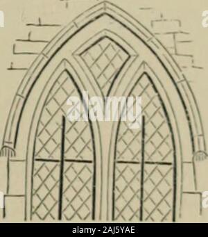 Eine Analyse der gotischen Architektur illustriert durch eine Reihe von nach oben von sieben hundert Beispiele für Türen, Fenster, Verkleidungen, Dächer, Bögen, Kreuze, Panels, Strebepfeiler, Sitze, Bildschirme, etc., und begleitet von Bemerkungen zu den verschiedenen Details eines kirchlichen Gebäudes. Stockfoto