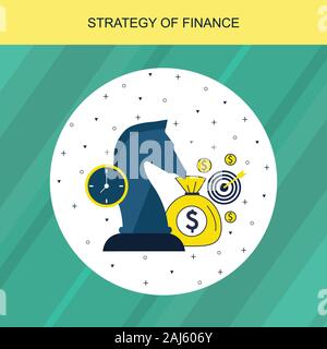 Strategie Der finanace Management Stockfoto