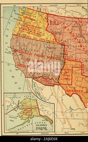 Eine Geschichte der Vereinigten Staaten von Amerika; seiner Menschen und seiner Institutionen. Der, 242; situationof, 369, 514, 546. West Virginia, Krieg, 357 und zugelassen, 410. Weyler, Allgemein, Grausamkeit, 452. Weizen Kultur, 526. Whig Party, 307; lehnt Tyler, 312,493. Whiskey Krieg, der, 252; Ring, 422. Whitefield in Georgien, 128. Whitman, Dr., spart Oregon, 315. Whitney, Eli, 246. Wild - Katze Banken, 308. Wildnis, Schlacht von, 392. William und Mary College, 542. William, Roger, 86, 92. Williamsburg, Schlacht von, 372. Wilmot, Vorbehalt, 326. Wilson, Henry, Vizepräsidentin, 425. Wilson, Woodrow, 474. Winthrop,. John, Stockfoto