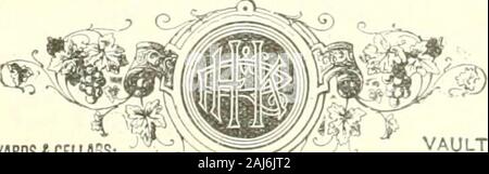 Pacific Wein und Geist. Die PACi< AGEHi: RE HEPRESE^-ED-ILLUS - oatES DAS WEISSE HAUS CDQPERAGEANjBRANDIfS STEVENSaCCaiBFRDNTST. SAN FRANCISCP - ALLEINIGE ALTER. TS FDR DEN PAZIFISCHEN CDAST, auch für ALLMANS feine alte irische Whiskys, GLENORAN ALTEN HIGHLAND MALT WHISIY. Harris, Kingston L Reynolds, Winzer, Brenner und Händler in reinen Kalifornien Weine & EDELBRÄNDE. VINErARDStCELL/I^S. Rutherford, GEWÖLBE: Napa Co., Cal. ^,^^ nu F, "NC-tsc", r, a. 12 Neue Werbung. tbeANDERSON^ jINELSON DISTIbhERIES CO BRENNEREIEN OFFINE KENTUCKY BooFbon, Hye und (Halt Whiskys. Stockfoto