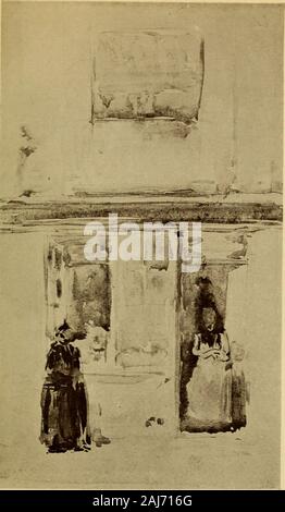 Das Leben von James McNeill Whistler,. knabenalter, und Whistler feltthe Ärzte Tod akut. Es machte ihn umso mehr bereit Freunden in London zu rejoinhis, und zwei Monate später fanden ihn bleiben9. Heinemann, der von Whitehall Court zu NorfolkStreet bewegt hatte. Es e.speiste ihn am Abend nach seiner Ankunft zu treffen. Herr Arthur Symons gibt, in seinen Studien in Sieben Künste, seinen Eindruck von thedinner und von Whistler: Ich habe noch nie jemanden so fieberhaft lebendig wie dieses kleine alte Mann, withhis Helle verdorrte Wangen, über die die Haut war^n fest ziehen, hisdarting Augen, unter Ihrer stacheligen Büschen von Ey Stockfoto