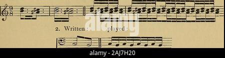 Ein Wörterbuch der musikalisch mit nach oben 9000 Deutsch, Englisch, Französisch, Italienisch, Latein und Griechisch Wörter und Sätze, die durch Regeln für die Aussprache des Italienischen, Deutschen und Französischen vorangestellt;. (2 Beispiele von Gade, Op. 51): I. gespielt Geschrieben:. ? (Das letzte ist einfach ein trijl ohne Nach-Beat.) [N. B. Die pfte.-tremolo ist nicht al-Möglichkeiten als exakte abbrevia - oSîtion (comp geschrieben. Abkürzung 2); e. g., ts*^ maysignifyinstead von /7 3, falls das?* Tempo isslow genug zugeben Der formerreading.] - 4. Ein flattern Effekt pro - durch die Tremolo- oder tremu-lant. - 5. Ein tremulant. Tr Stockfoto