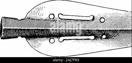 Ein Führer zu den Antiquitäten aus der Bronzezeit in der Abteilung der Britischen und mittelalterliches Antiquitäten. Und und Scot-Land, die in den Grafschaften von Ayr, Dumfries, und Wigtownhavino - erwies sich archäologisch die wertvollsten, aber Sie arealso in England und Wales bekannt. Die auffälligsten Englisch 144 DESCKIPTIOX DER FÄLLE N, 75, 76 Beispiele sind vielleicht diejenigen, die von Herrn Thomas Boyntonin 1880 ausgegraben, bei Hoklerness in Yorkshire, wo, wie) 3 een aheadystated, sowohl Stein und Bronze implementiert wurden gefunden. Die pfahlbauten von diesen Inseln wurden jedoch nicht die confinedto crannog Art. Bei Barton bloße Stockfoto