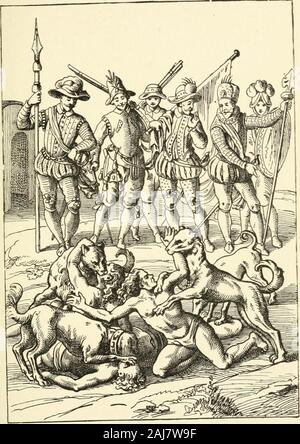 Geschichte der Vereinigten Staaten von den frühesten Entdeckung Amerikas bis in die heutige Zeit. d. Die Zerstörung der theFrench Kolonie wurde bald nach Gerächt byDominic de fromFrance Gourgues, der die Feinde seines Landes zu bestrafen gesegelt - versuchen. In seinem Zweck durchdie Schlachten des Spanischen Garnison hereturned Home erreicht, aber die französischen Protestantsmade keine weitere Anstrengung Florida zu besiedeln. Spanien behauptet das Land, indem Sie mit der rechten der Dis-Verwertung, aber, obwohl die Beibehaltung der feeblesettlement in St. Augustine, nächstes Tat tonothing nach diesem zu erkunden oder Zivilisieren thisportion von Amerika. Die Nation, die Stockfoto