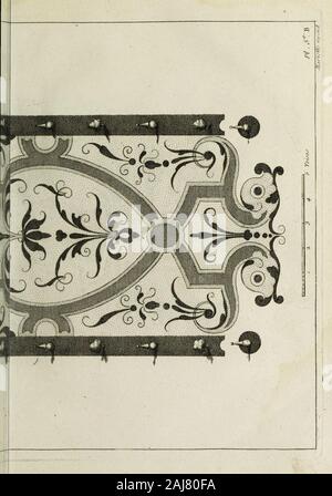 La Theorie et la pratique du jardinage:, comme sind les Parterres, Les Bosquets, les Boulingrins,&c: Contenant plusieurs Pläne et Dispositionen Generales de Jardins, Nouveaux desseins de Parterres.. & Autres ornemens Knecht à la Dekoration & embélissement des Jardins: Avec la maniere de Dresser un-Gelände.. . Stockfoto