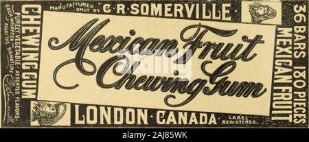 Kanadische Lebensmittelhändler Januar-Juni 1892. Stockfoto