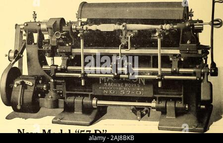 Kanadische Holzwerkstoffindustrie. E.C. ATKINS & Co. Hersteller von Sterling Satvs Werk Hamilton, Ontario Vancouver Branch 109 Powell Street kanadische Woodworker und Möbel Hersteller Th" Aktuelle verbesserte Mattison Drehmaschine der Turner. Neues Modell 57 - D in diesem neuen Modell D Mattison Automatische Gestaltung Drehmaschine gefunden werden themany Verbesserungen und Verfeinerungen, die 25 Jahre Erfahrung haben gezeigt wünschenswert zu sein und in einer Maschine dieser Art notwendig. Es ist nicht eine radikale Abweichung im Prinzip, noch ist es ein Fall von Anold Maschine und Patchen auf ein neues Stück hier, oder Ausschneiden Stockfoto