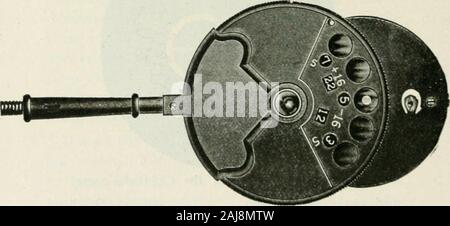 Die gemeinen Krankheiten des Auges: Wie zu erkennen und wie sie zu behandeln. II, Test Objekte (Moore) der Ophthalmometer wieder von der Oberfläche der Hornhaut flected.. Die loring Ophthalmoskop. Fehlsichtigkeit. Montage der Gläser.-ophthalmoskop 89 Die Ophthalmoskopischen Spiegel ist mit bereitgestellt Stockfoto