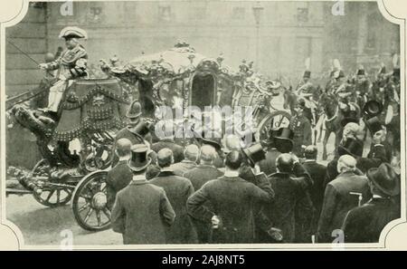 Leben London; seine Arbeit und seine spielen, sein Humor und Pathos, seine Sehenswürdigkeiten und seine Szenen;. RKAniNG KOOM, LONDON LUiKAKV. lOI. A.N ADDKKSS PKESENTATION UF DER LUUD BÜRGERMEISTER Stockfoto