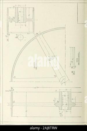 Cyclopedia Maschinenbau; eine allgemeine Nachschlagewerk Chefredakteur Howard Monroe Raymond unterstützt von einem Korps der mechanische Ingenieure, Techniker und Designer der höchsten professionellen stehen. e-Motor durchdie Riemenscheibe, um den Riemen, aber in beiden Fällen die gleichen sind so weit wie theloading der Riemenscheiben. Die einzige andere Kraft theoretisch Handeln ist der centrifugalforce Aufgrund der Geschwindigkeit der Riemenscheibe. Das erzeugt Spannung iuthe Rim und Waffen, sondern für den niedrigen Wert von 1.300 Fuß pro minuteperipheral Geschwindigkeit kann in diesem Fall vernachlässigt werden. In Anbetracht der Arme, als sein Stockfoto