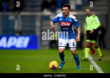 Reggio Emilia, Italien. 22 Dezember, 2019: Mario Rui der SSC Neapel in der Serie A Fußballspiel zwischen US Sassuolo und SSC Napoli. SSC Napoli gewann 2-1 über uns Sassuolo. Credit: Nicolò Campo/Alamy leben Nachrichten Stockfoto