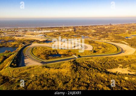 Stromkreis Antenne von Zandvoort, Niederlande Stockfoto