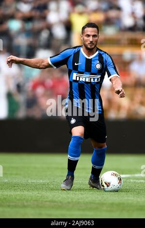 Lugano, Schweiz. 14. Juli, 2019: Danilo D'Ambrosio von FC Internazionale in Aktion während der Saison Fußball-Match zwischen dem FC Lugano und FC Internazionale. FC Internazionale gewann 2-1 über den FC Lugano. Credit: Nicolò Campo/Alamy Live Neue Stockfoto