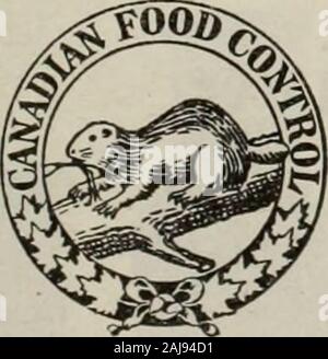 Kanadische Lebensmittelhändler April-Juni 1918. Stockfoto