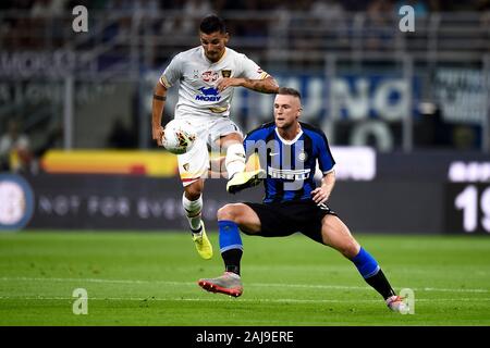 Mailand, Italien. 26. August, 2019: Während der Serie ein Fußballspiel zwischen FC Internazionale und US Lecce. FC Internazionale gewann 4-0 über US Lecce. Credit: Nicolò Campo/Alamy leben Nachrichten Stockfoto