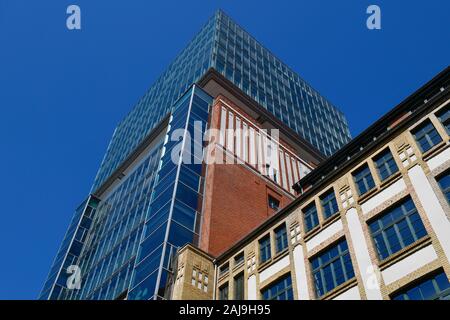 Narva-Turm, Rotherstraße, Oberbaumcity, Friedrichshain, Berlin, Deutschland Stockfoto