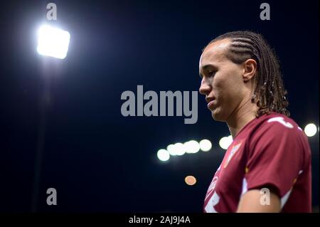 Parma, Italien. 1 September, 2019: Diego Laxalt von Torino FC sieht vor der Serie ein Fußballspiel zwischen Atalanta BC und Torino FC. Torino FC gewann 3-2 über Atalanta BC. Credit: Nicolò Campo/Alamy leben Nachrichten Stockfoto