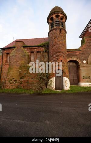 Britannia Kasernen, an Mousehold Heide, die als regimental Home für das Royal Norfolk Regiment zwischen 1885 und 1887 diente, ist jetzt aber unbenutzt und überlebt als Teil der HMP Norwich, Norwich, Norfolk. Stockfoto