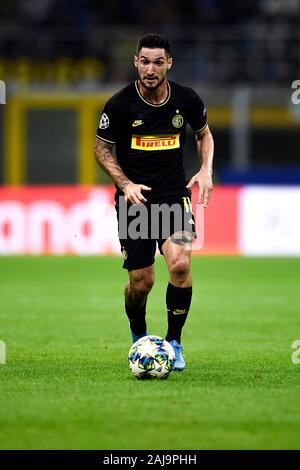 Mailand, Italien. 17. September 2019: Matteo Politano des FC Internazionale in Aktion während der UEFA Champions League Spiel zwischen dem FC Internazionale und SK Slavia Praha. Das Match endete mit einem 1-1 Unentschieden. Credit: Nicolò Campo/Alamy leben Nachrichten Stockfoto