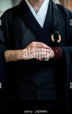 Zen sesshin (Retreats) in Paris, Frankreich Stockfoto