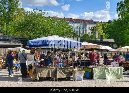 Flohmarkt am Mauerpark, Prenzlauer Berg, Pankow, Berlin, Deutschland Stockfoto