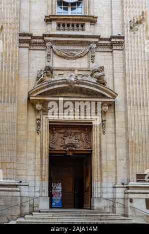 Lyon, Frankreich - 19. Juli 2018: Saint Polycarpus in Lyon ist eine katholische Kirche in der Croix-Rousse Bezirk. Stockfoto